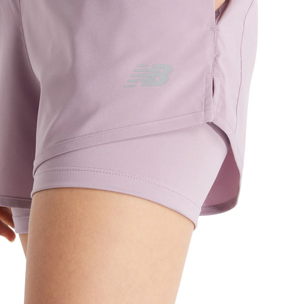New Balance Short 3" Sport Essentials Para Dama 2 en 1 - Image 4