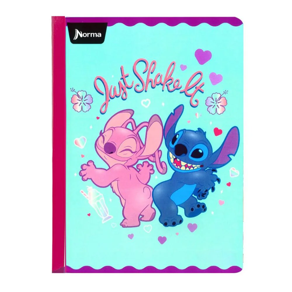 Norma Cuaderno Cuadriculado Cosido 100 hojas Con Stickers Diseño Just Shake It