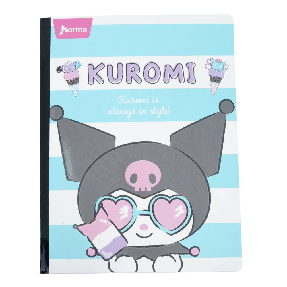 Norma Cuaderno Kuromi Una Linea Cosido 100 Hojas Diseño Sunglasses