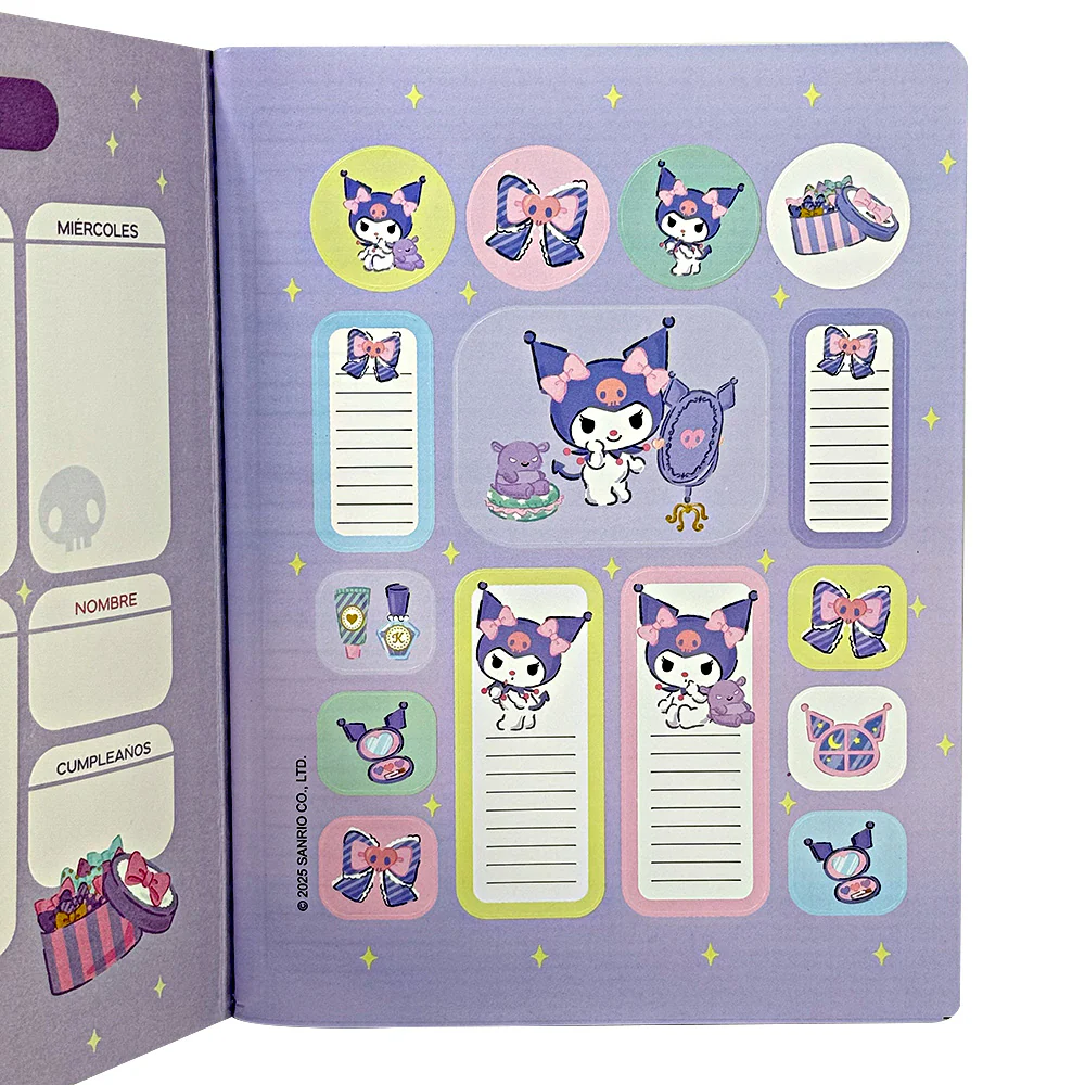 Norma Cuaderno Kuromi Cuadriculado Cosido 100 Hojas Diseño Diseño Lipstick - Image 2
