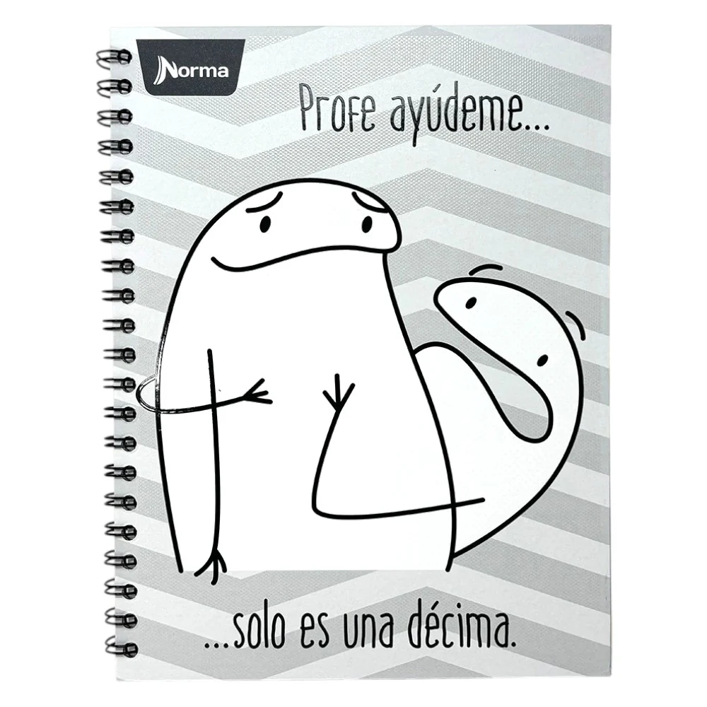 Norma Cuaderno Argollado Memes 4 Materias 100 Hojas Con stickers Diseños Surtidos - Image 8