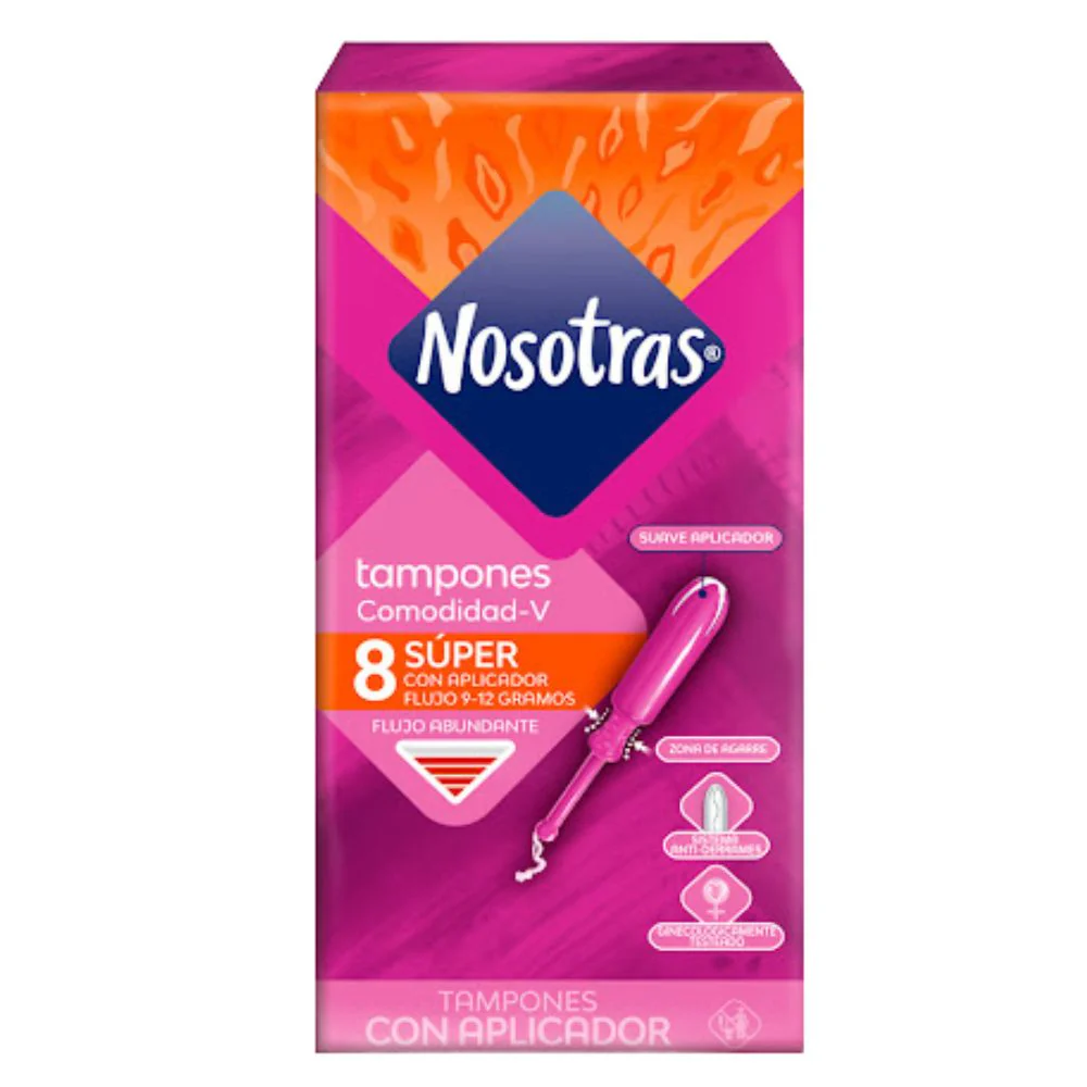 Nosotras Tampones Super Con aplicador 8und