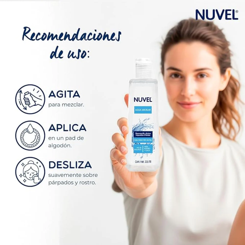Nuvel Agua Micelar Para Todo Tipo De Piel 235ml - Image 4