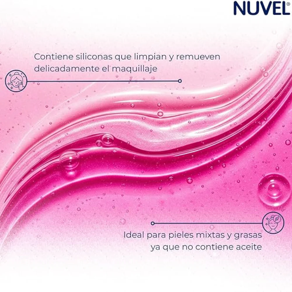 Nuvel Desmaquillante Bifásico Oil-Free Para Piel Mixta A Grasa 235ml - Image 2