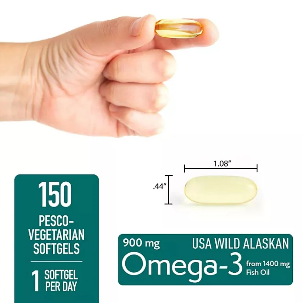 Omega-3 900mg 150 Pesco-Vegetarian Softgels Member’s Mark - Image 3