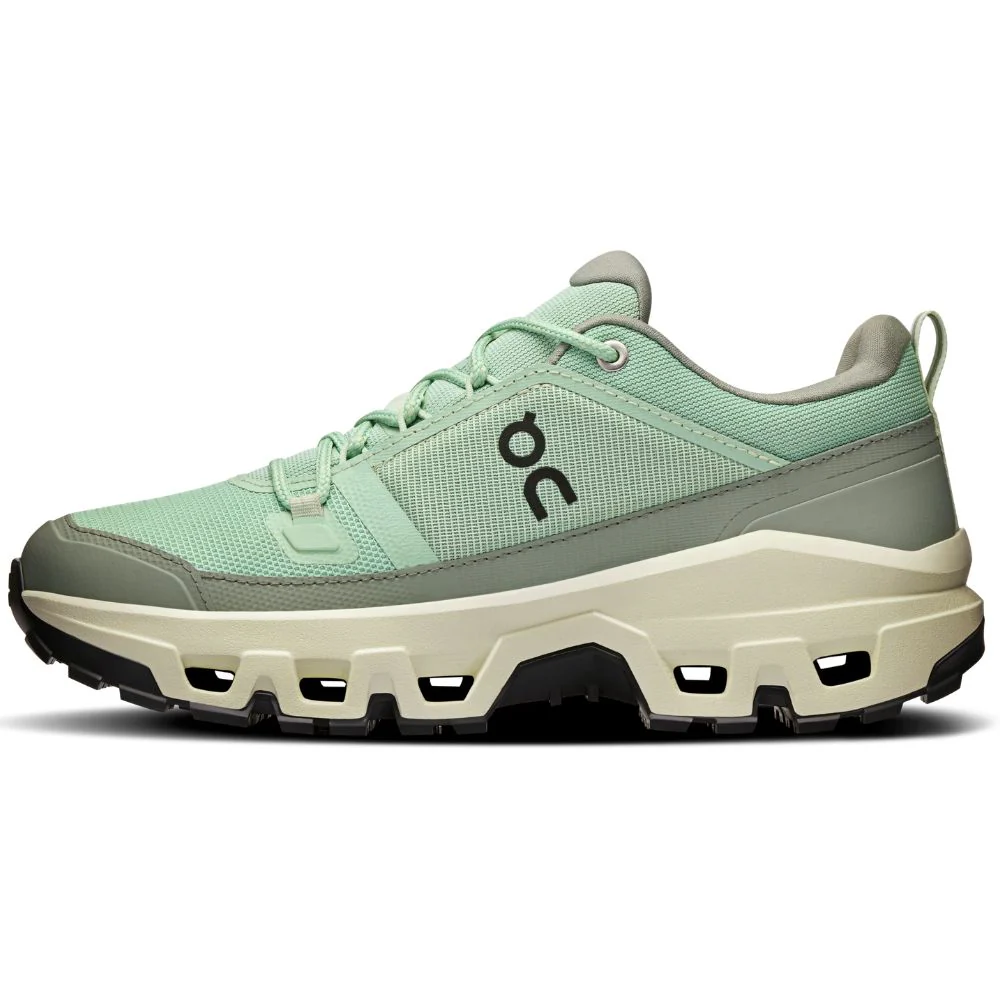 On Zapatos Trail Para Damas Cloudrock Low Waterproof Mineral Aloe - Image 2