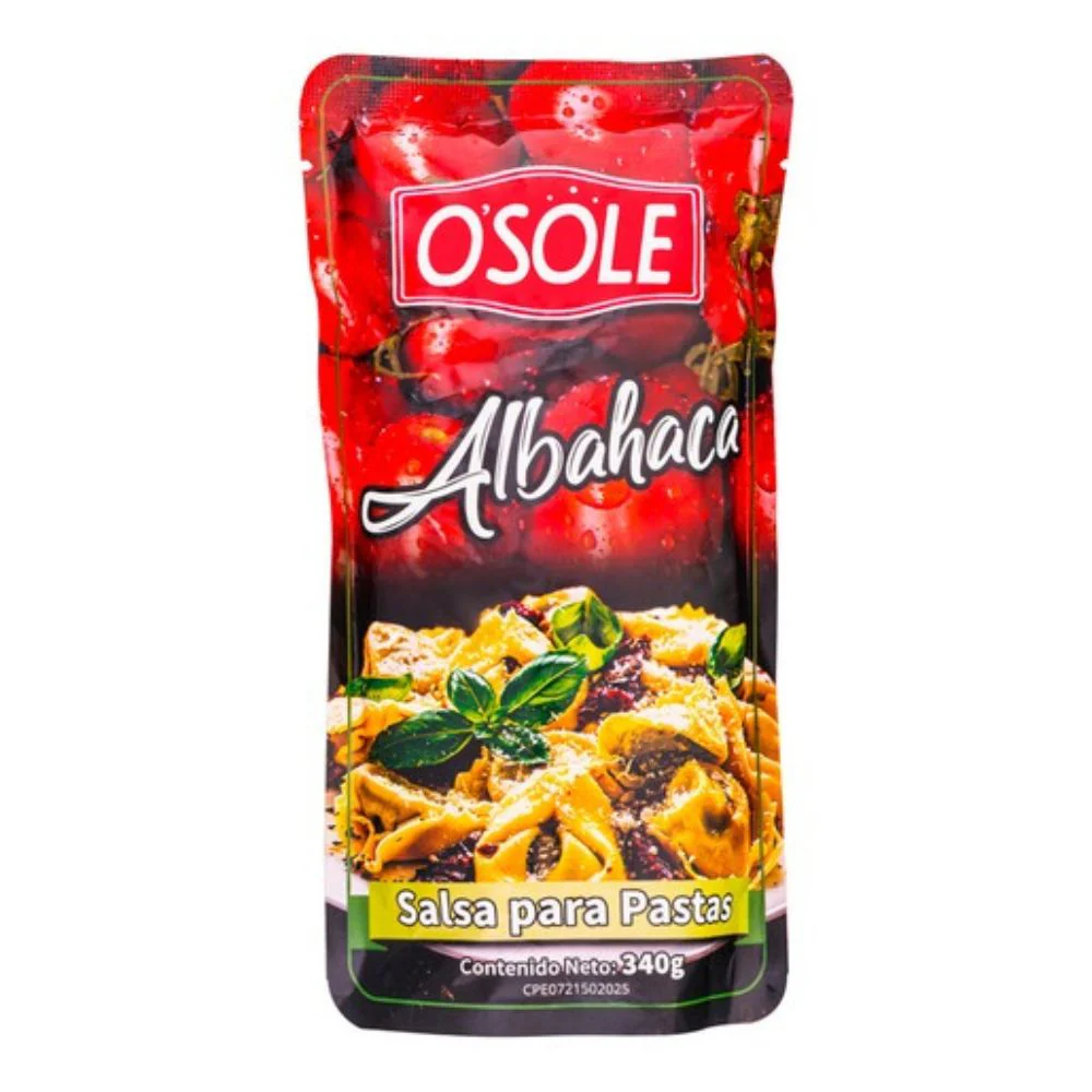 Osole Salsa Para Pasta Con Albahaca 340gr