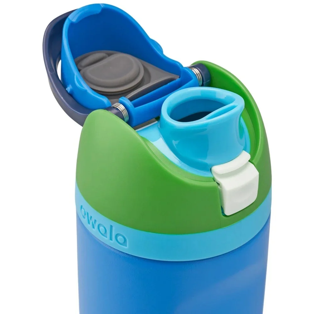Owala Termo Kids' FreeSip Stainless Steel 16oz Green Machine - Image 4