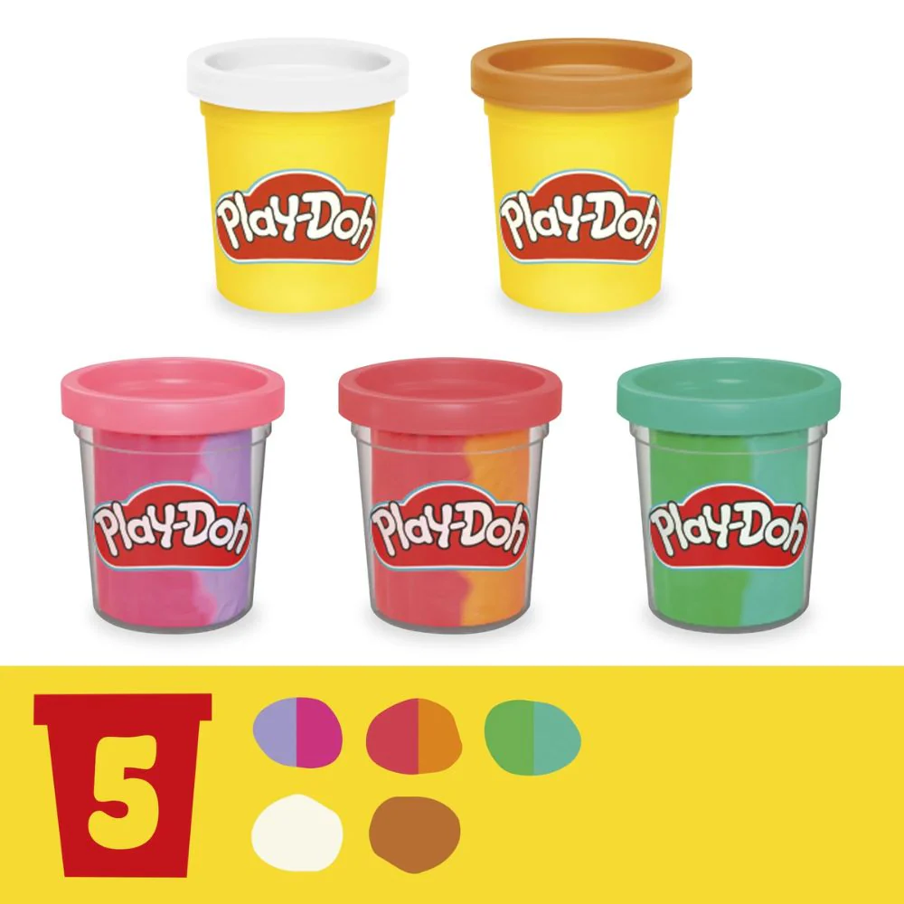 Play-Doh Heladería Multicolor 5 Plastilinas Surtidas +3 - Image 6
