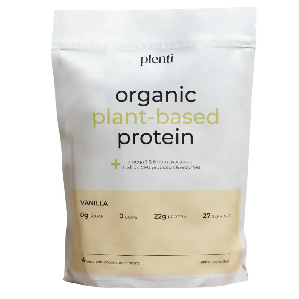 Plenti Proteina Vegetal Organica Sabor a Vainilla 27 Porciones