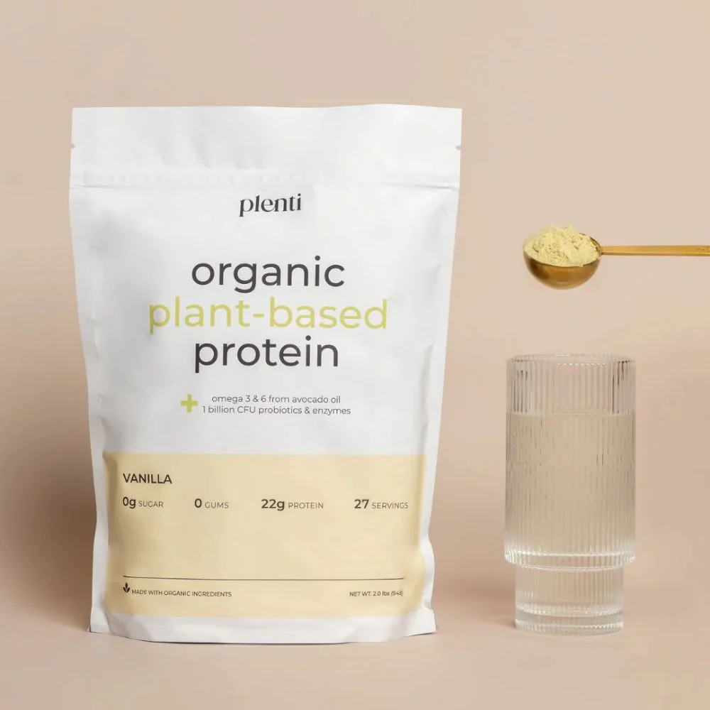 Plenti Proteina Vegetal Organica Sabor a Vainilla 27 Porciones - Image 3