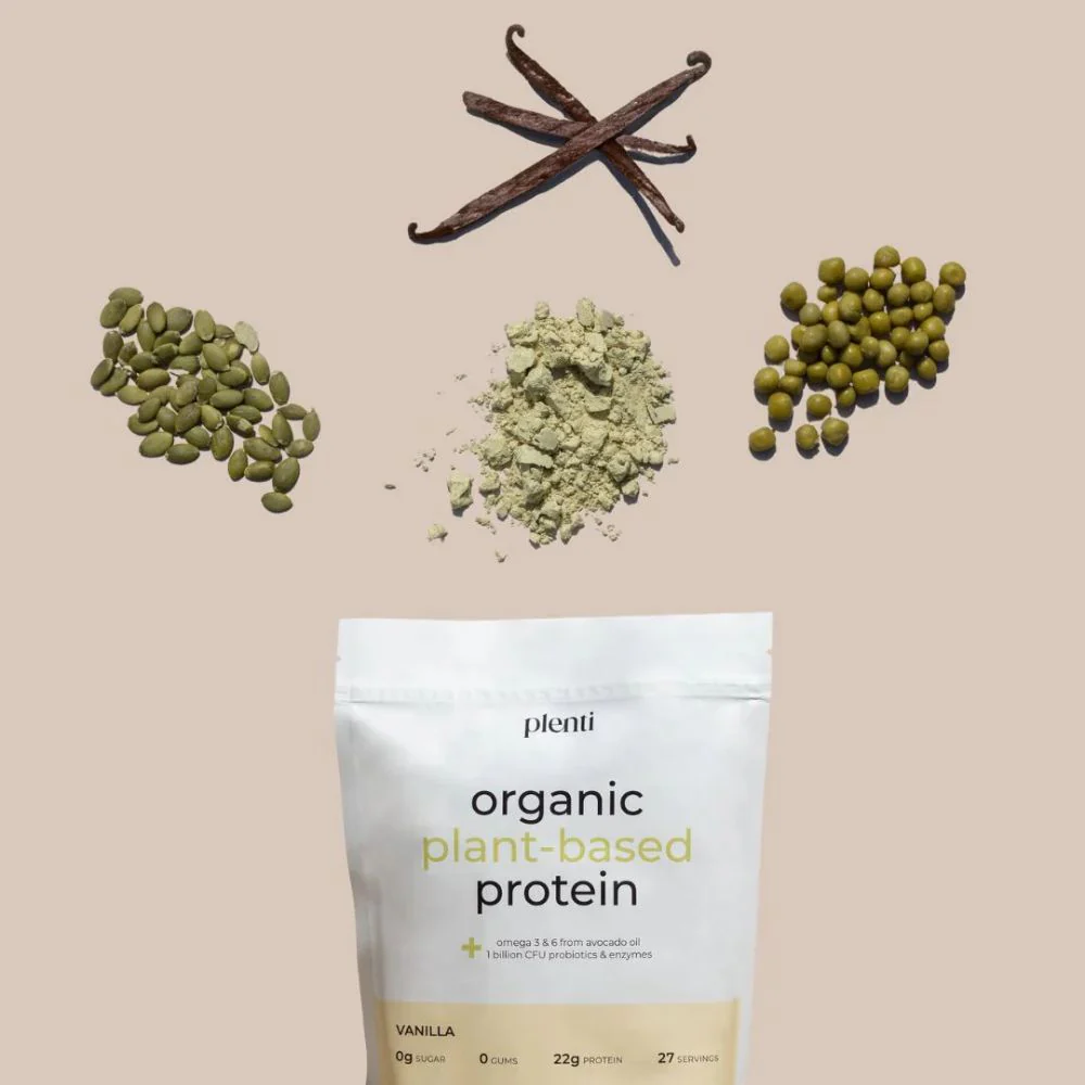 Plenti Proteina Vegetal Organica Sabor a Vainilla 27 Porciones - Image 5