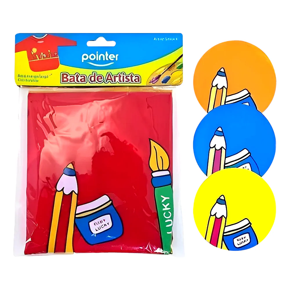 Pointer Delantal Para Niños Manga Larga 1 Und 3+ Colores Varios - Image 2