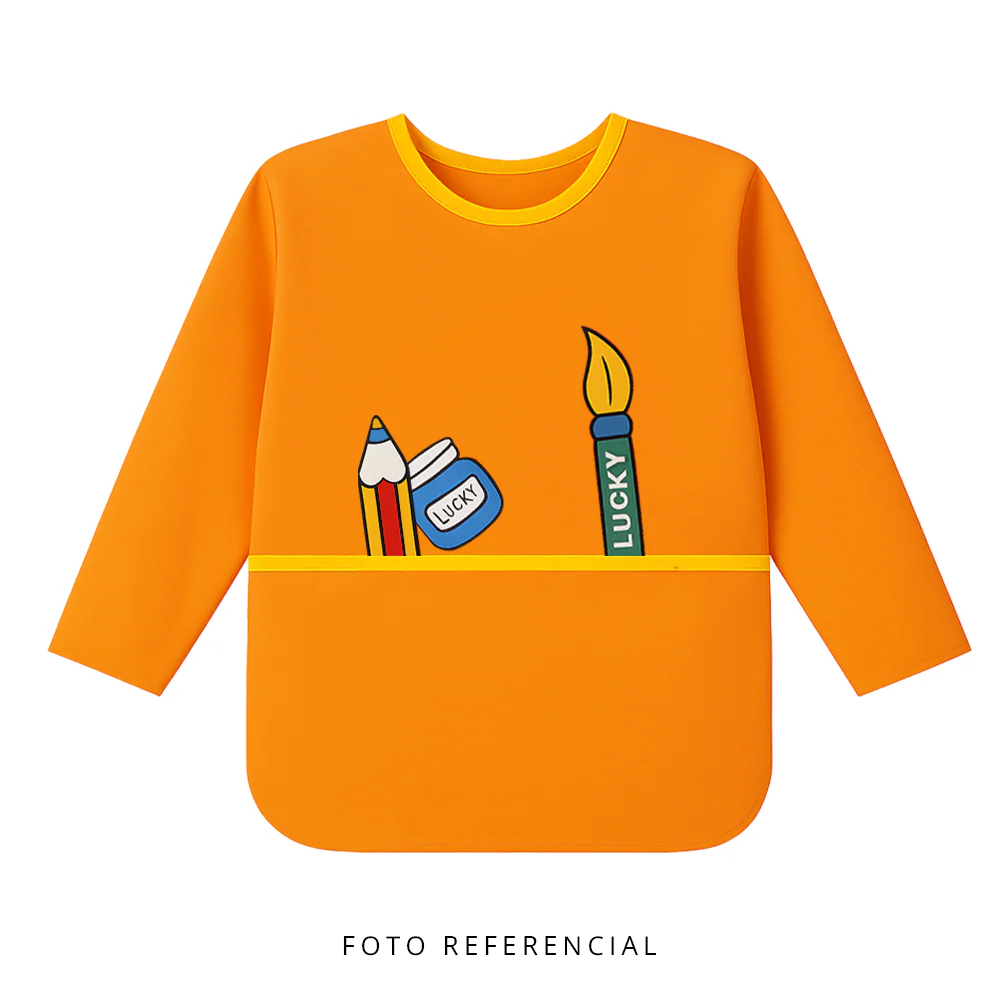 Pointer Delantal Para Niños Manga Larga 1 Und 3+ Colores Varios - Image 4