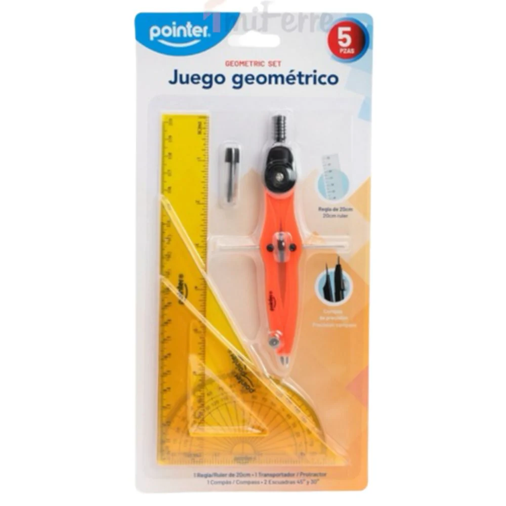 Pointer Set De Juego Geométrico 5Pzs Colores Varios - Image 4