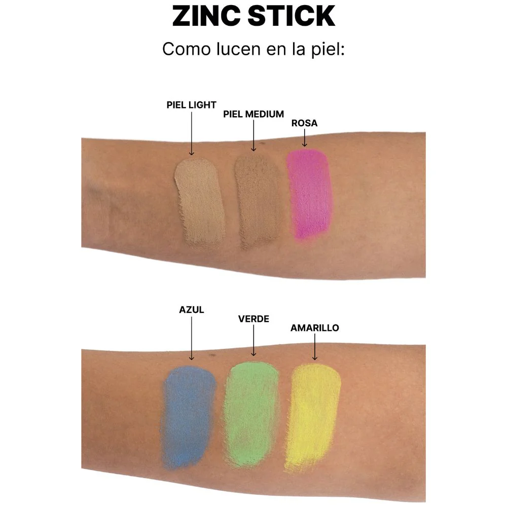 Protector Solar Sun Zapper Zinc Stick Pack  Rainbow Pack 12gr x 4 Und - Image 2