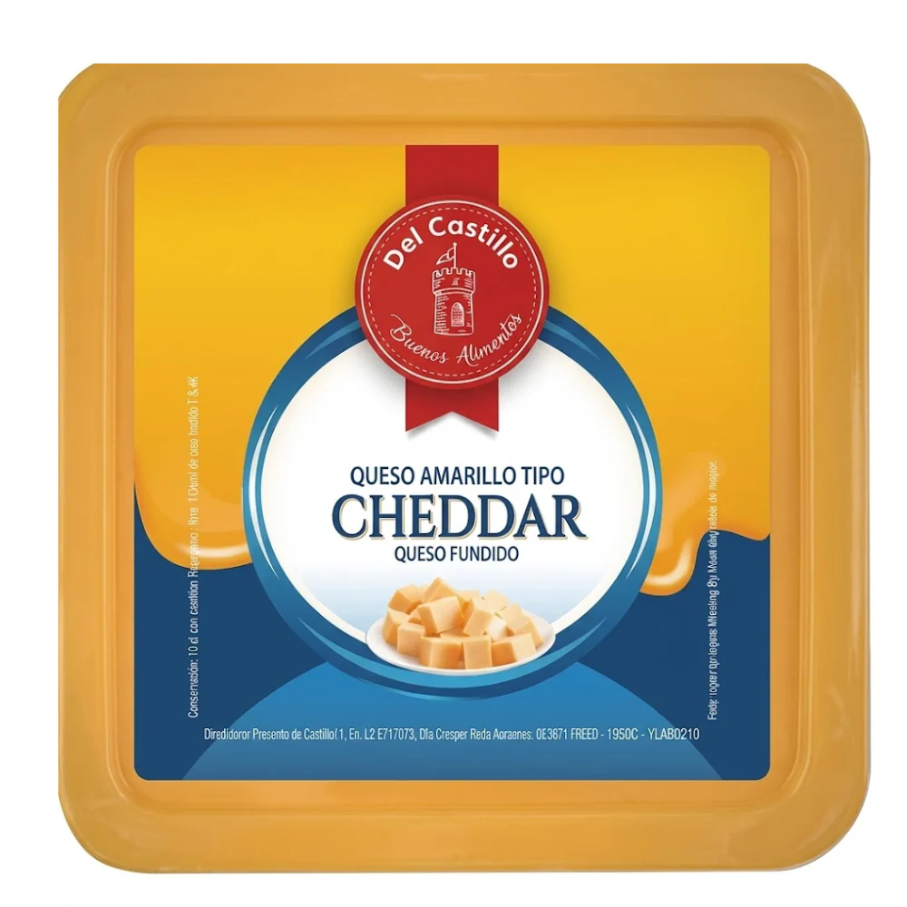 Queso Cheddar Porcion Del Castillo 6 Opciones