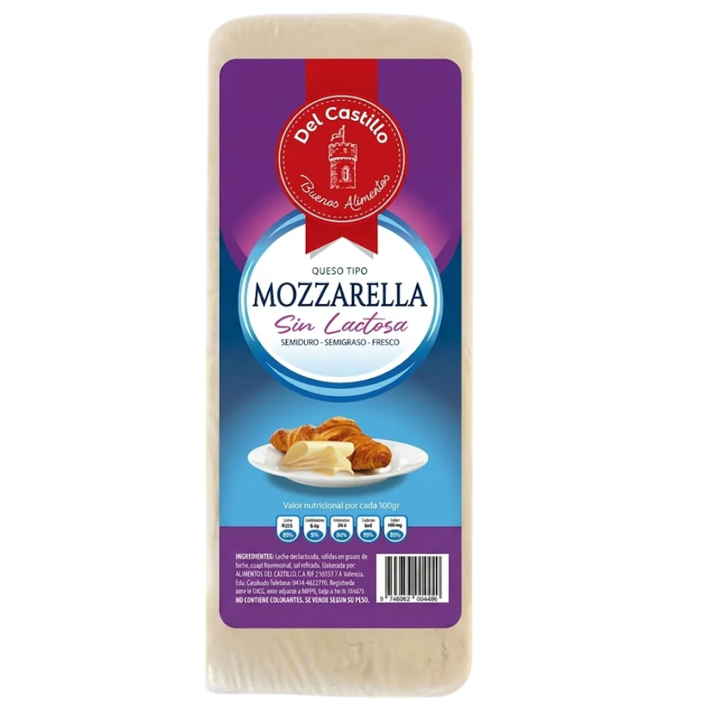 Queso Mozzarella sin Lactosa Rebanado Del Castillo 2 Opciones - Image 2