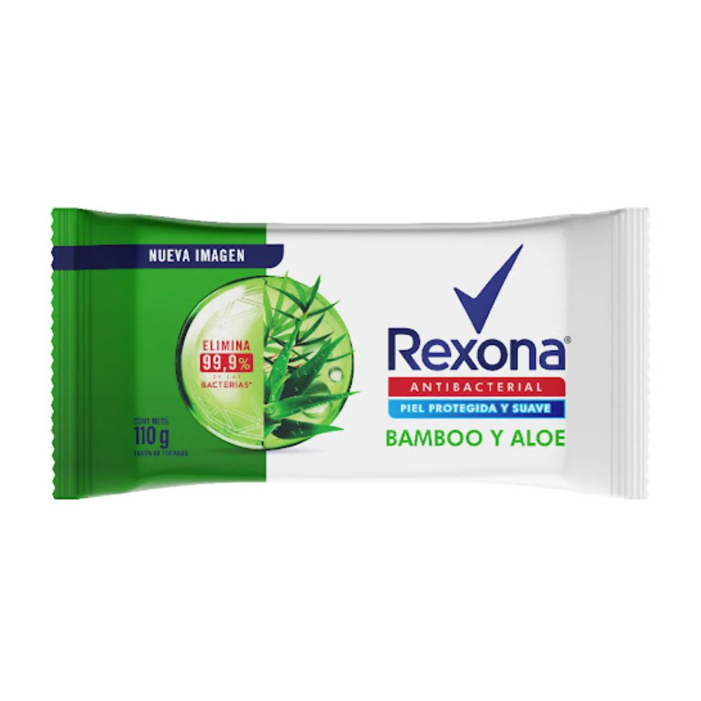 Rexona Jabon Antibacterial  Bamboo y Aloe 110g