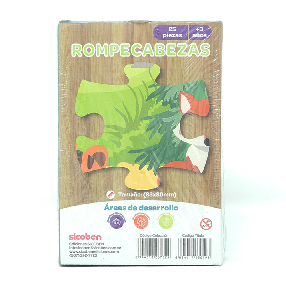 Rompecabeza 25 Piezas de Animales 3+ Sicoben - Image 3
