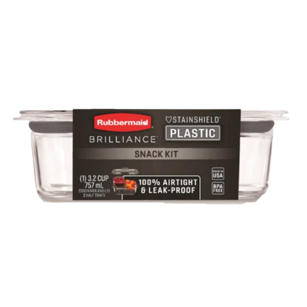 Rubbermaid Brilliance Set De Envase Plástico Para Snack Con Cierre Hermético - Image 4