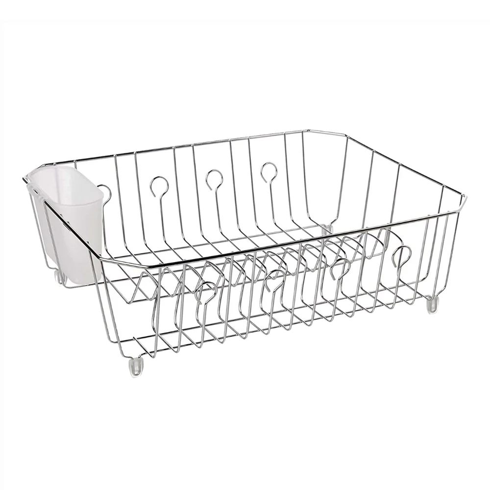 Rubbermaid Escurridor De Platos Grande Plateado