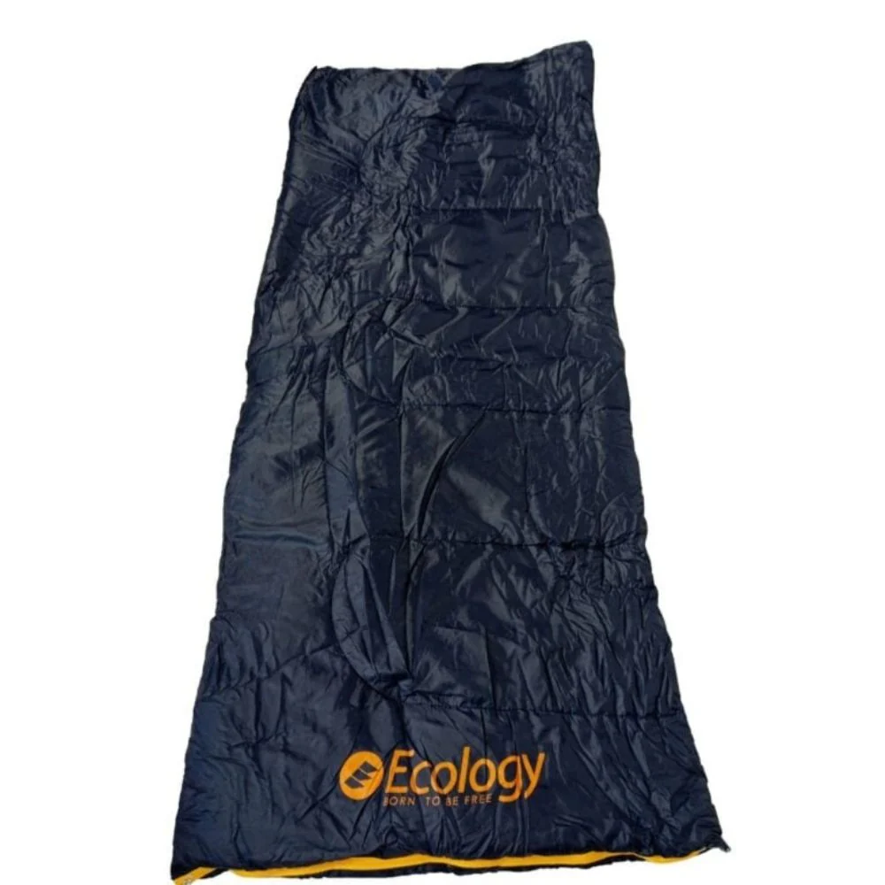 Ecology Saco De Dormir Weekend Individual/Doble Con Almohada Inflable Gris Y Azul - Image 2