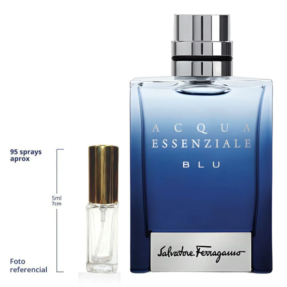 Salvatore Ferragamo Acqua Essenziale Blu Decant Travel Size Eau De Toilette For Men