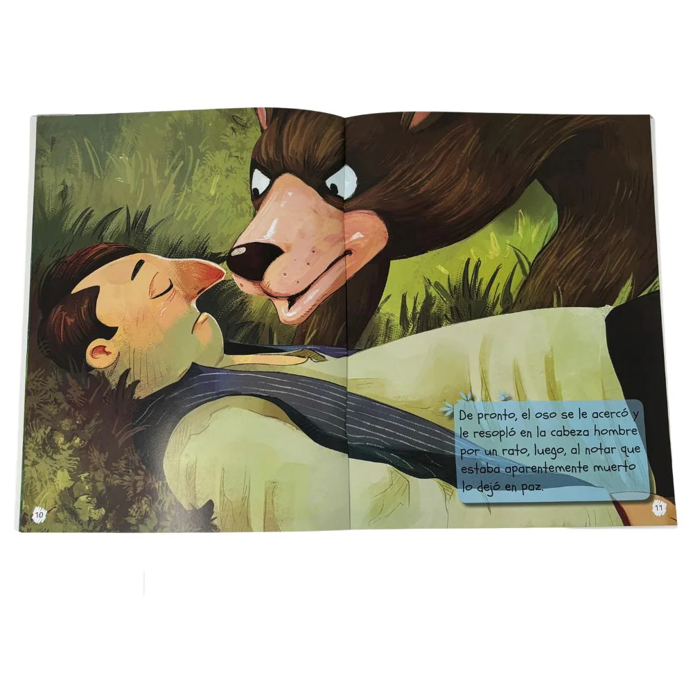 Sicoben Los Dos Viajeros y El Oso Fabulas de Esopo - Image 2