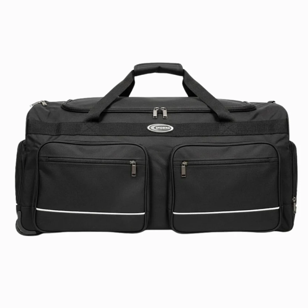 Sporfh Bolso Duffel Con Dos Ruedas Color Negro - Image 2