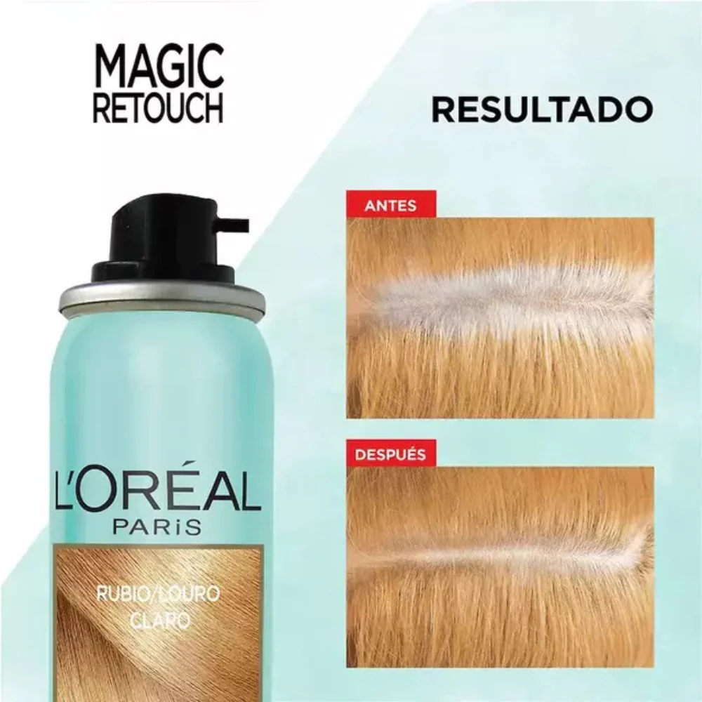 Spray Cubre Canas Loreal Magic Retouch Rubio Claro 75 ml - Image 4