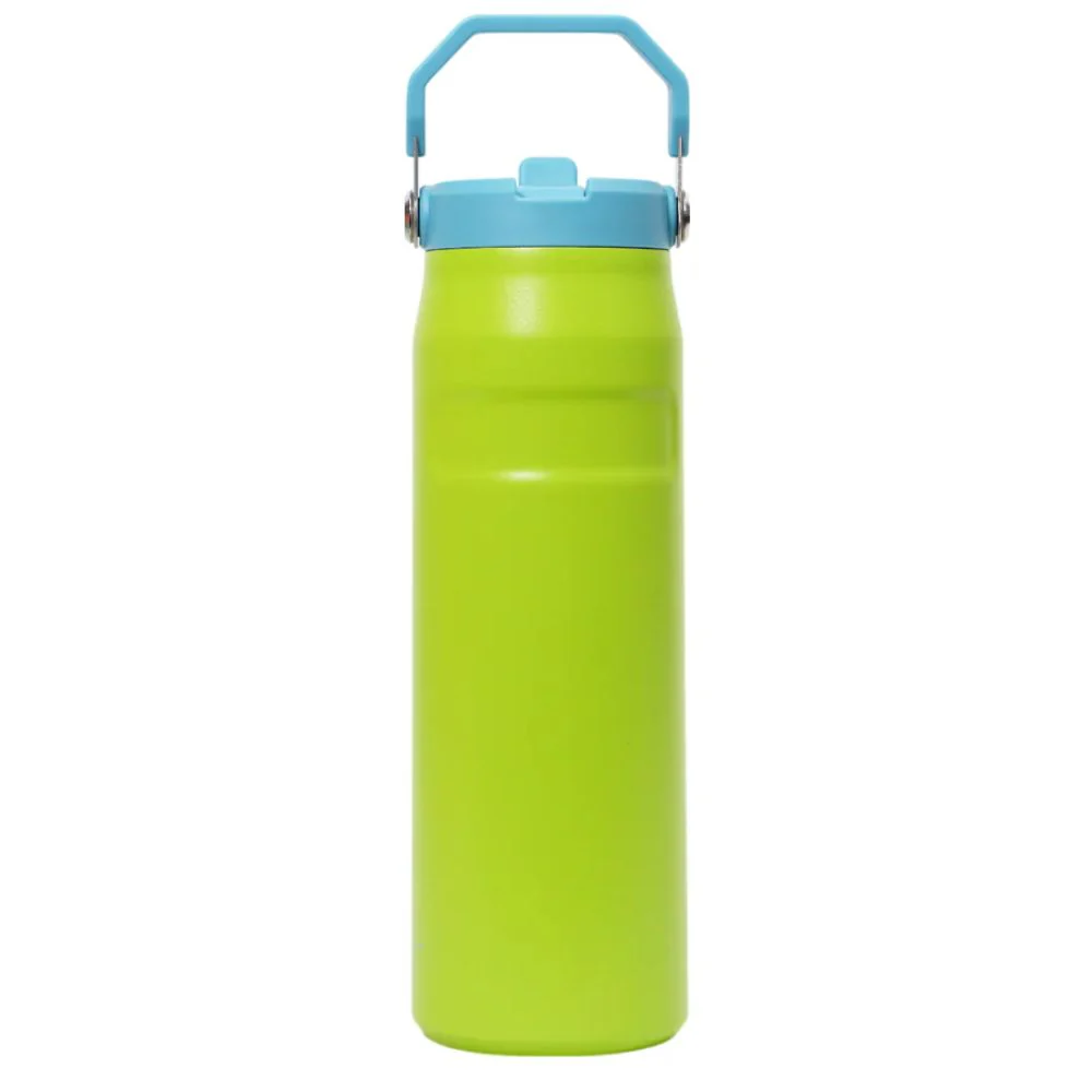 Stanley Termo The Iceflow Flip Straw Lid Reverb Color Brick Lime 24oz - Image 4