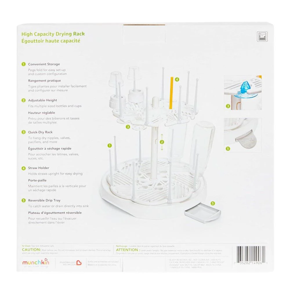 Munchkin Escurridor High Capacity Drying Rack Holds Up To 16 Bottle Or Cups - Image 2