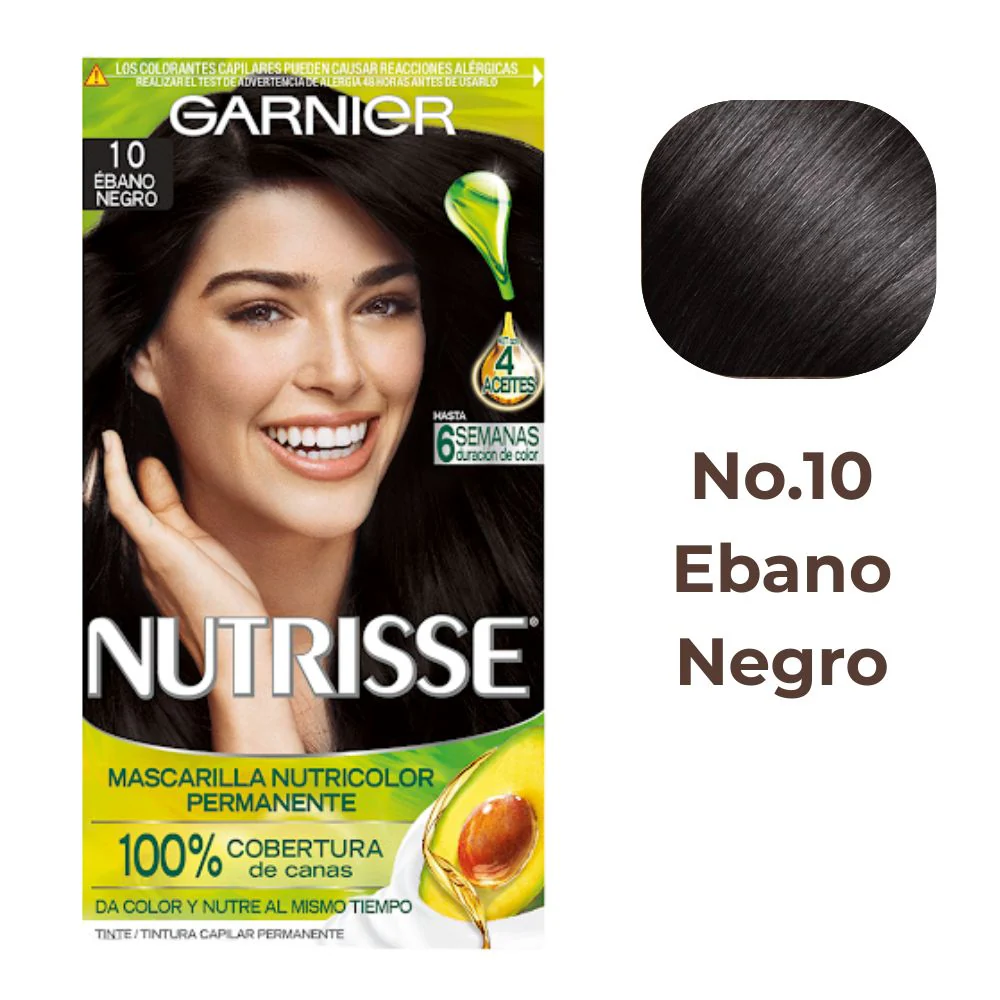 Garnier Tinte Nutrisse 10 Ebano - Negro