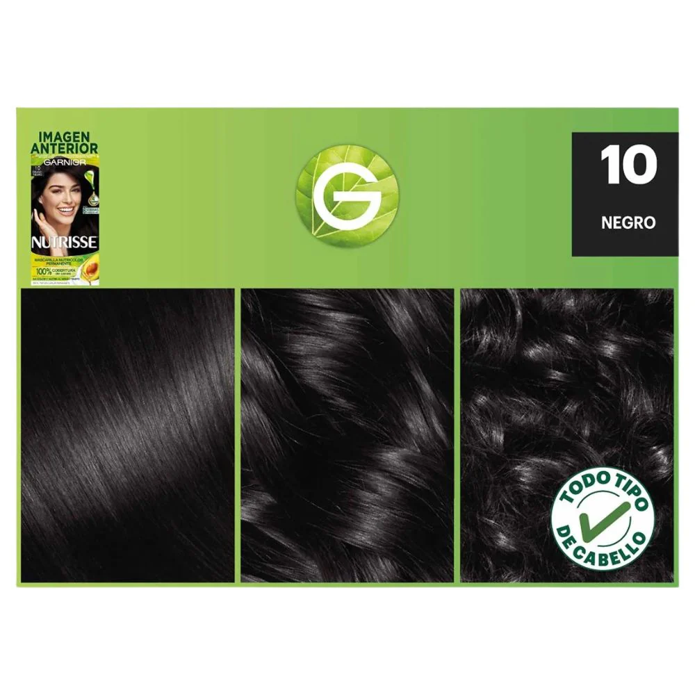 Garnier Tinte Nutrisse 10 Ebano - Negro - Image 2