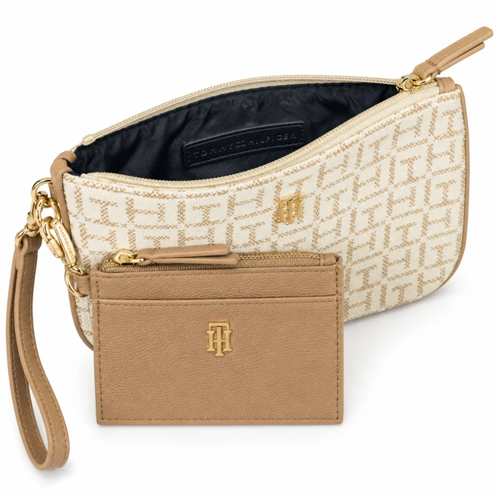 Tommy Hilfiger Cartera De Mano Monogram Beige - Image 3