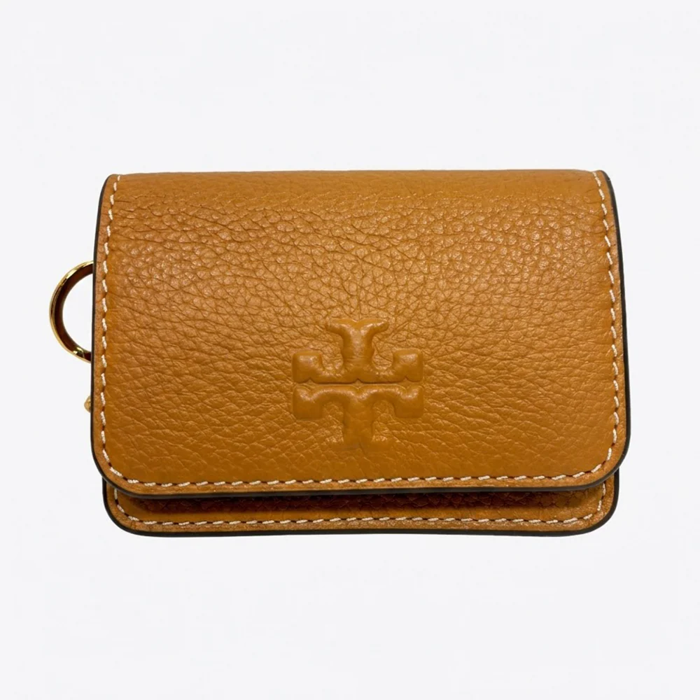Tory Burch Monedero Thea Flap Card Case Tiramisu - Image 2