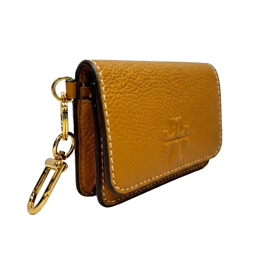 Tory Burch Monedero Thea Flap Card Case Tiramisu - Image 3