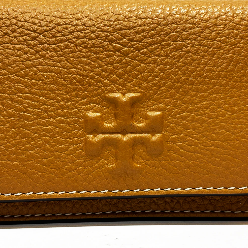 Tory Burch Monedero Thea Flap Card Case Tiramisu - Image 7