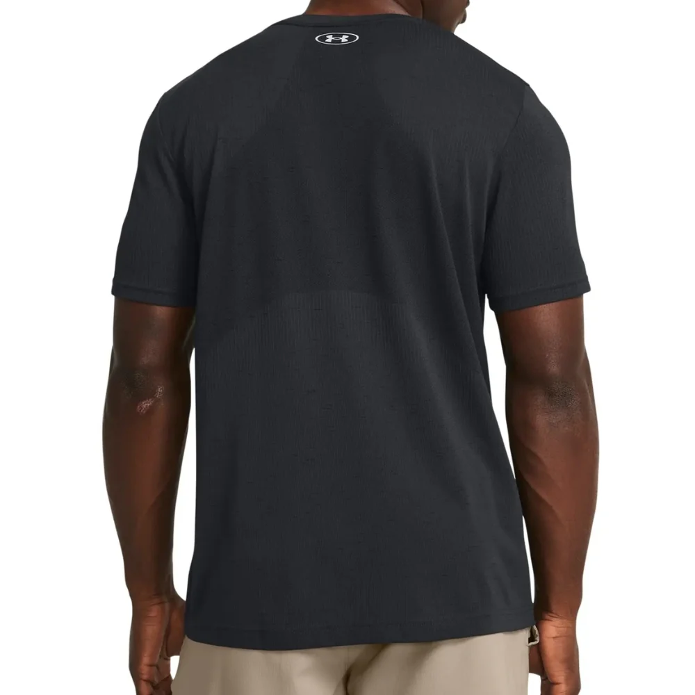 Under Armour Franela Manga Corta Para Caballeros Vanish Seamless SS Black / Mod Gray - Image 2