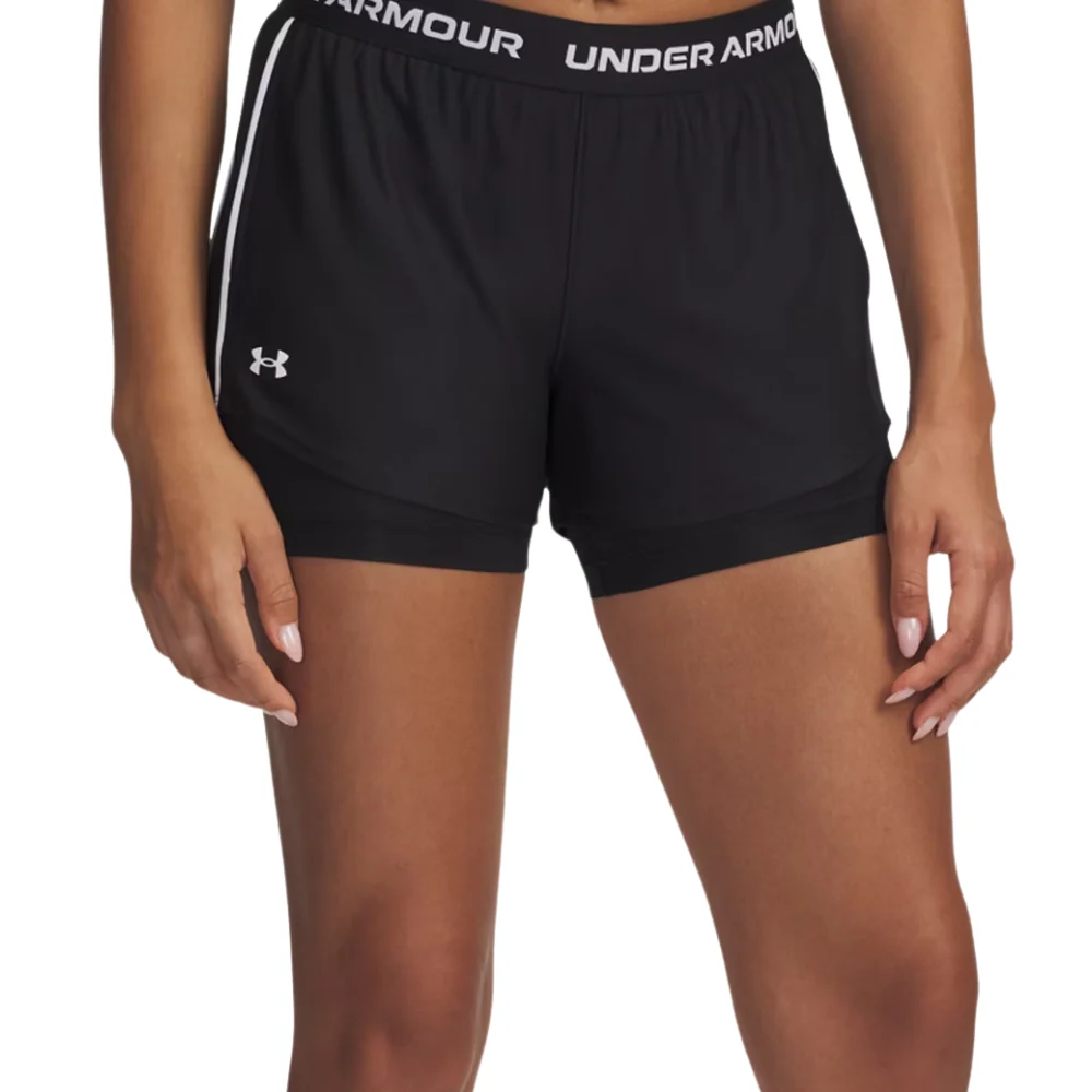 Under Armour Short Deportivo 2 en 1 Para Damas Color Negro