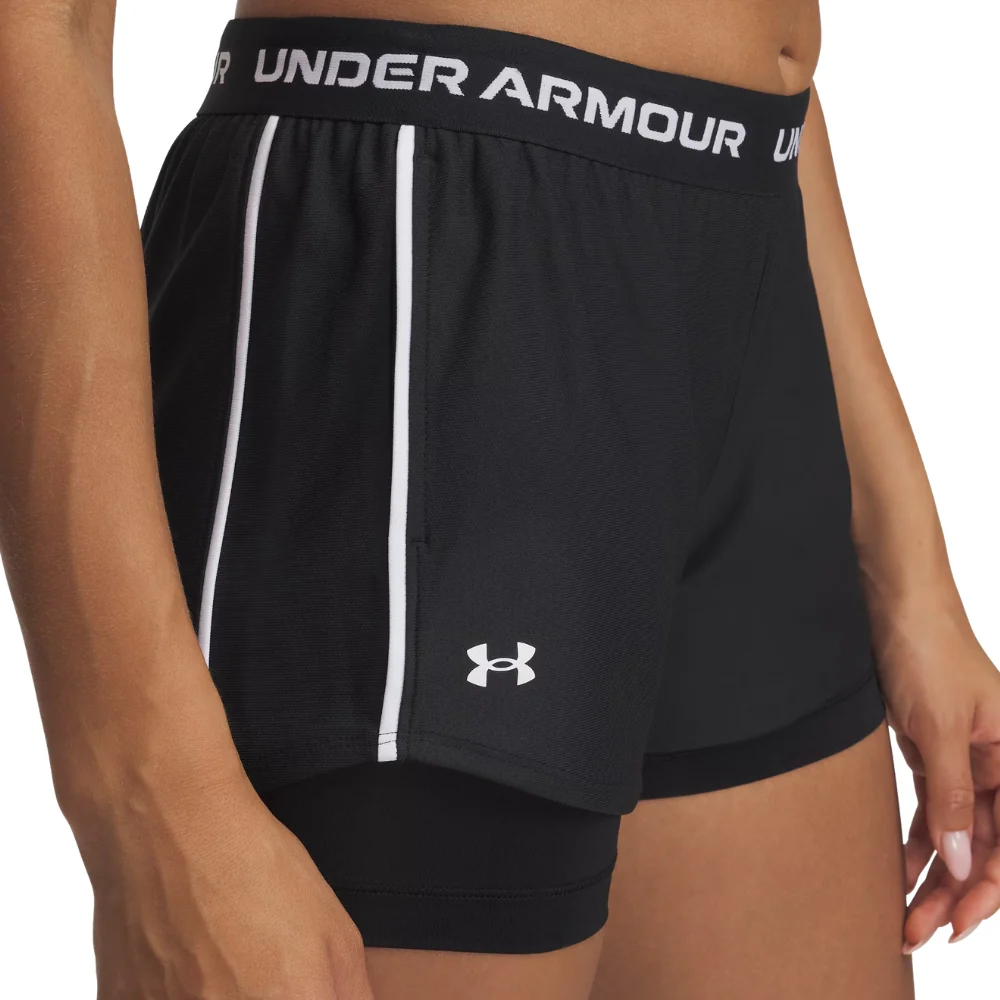 Under Armour Short Deportivo 2 en 1 Para Damas Color Negro - Image 4