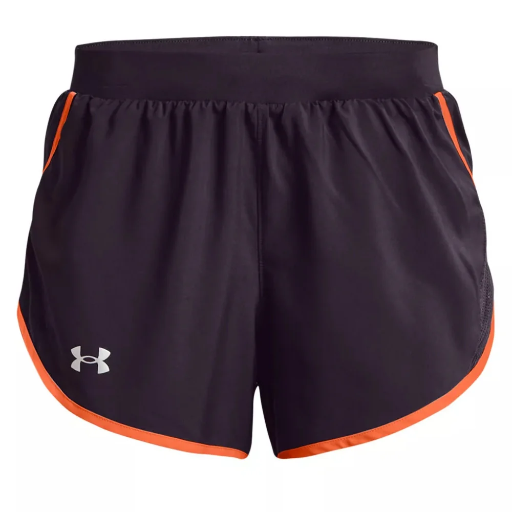Under Armour Short Running Fly By 2.0 Para Damas Color Purple-Orange - Image 4