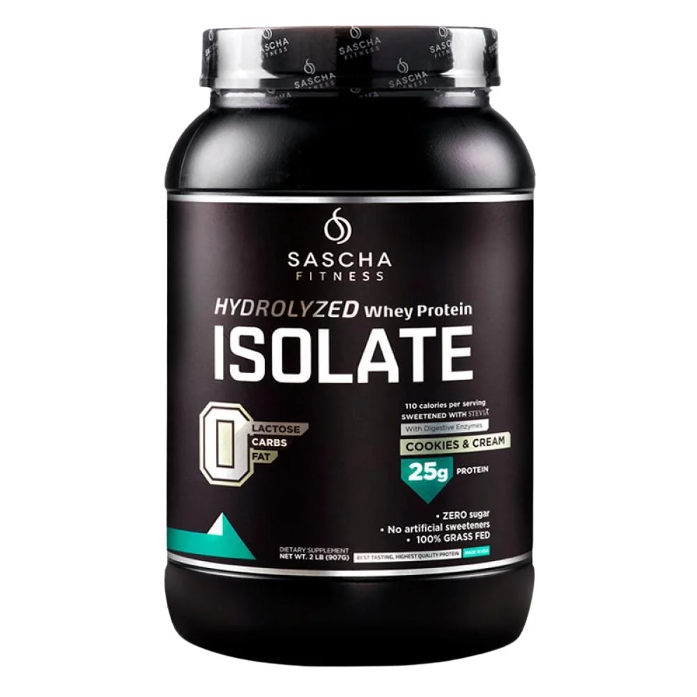 Whey Protein Hidrolizada Isolate by Sascha Fitness sabor Cookies & Cream 986g
