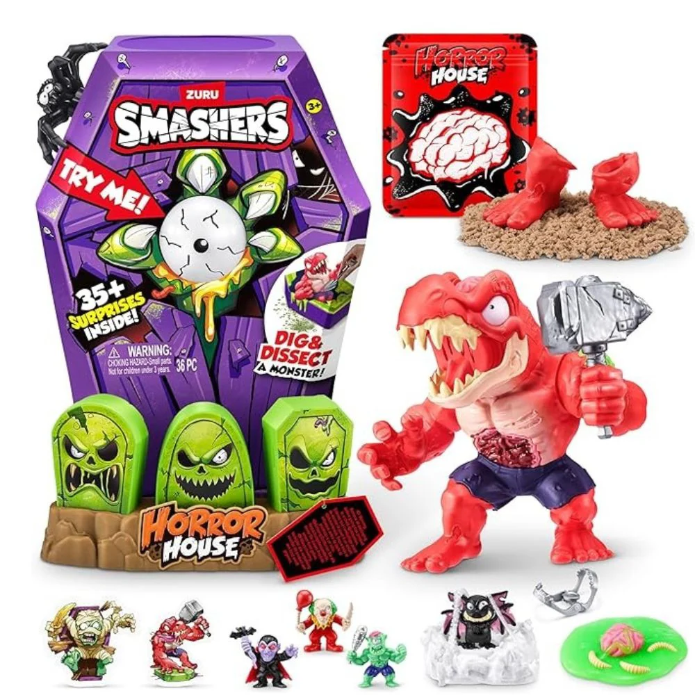 Zuru Smashers Horror House Try Me Dig & Dissect A Monster Araña Negra 36pc - Image 2