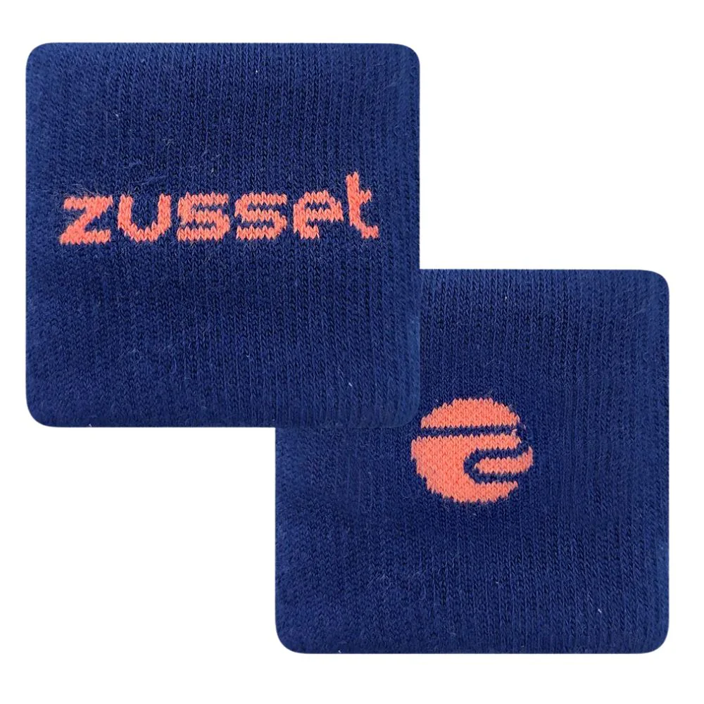 Zusset Muñequeras Cortas 2pk Para Padel Azul/Coral 8-8cm